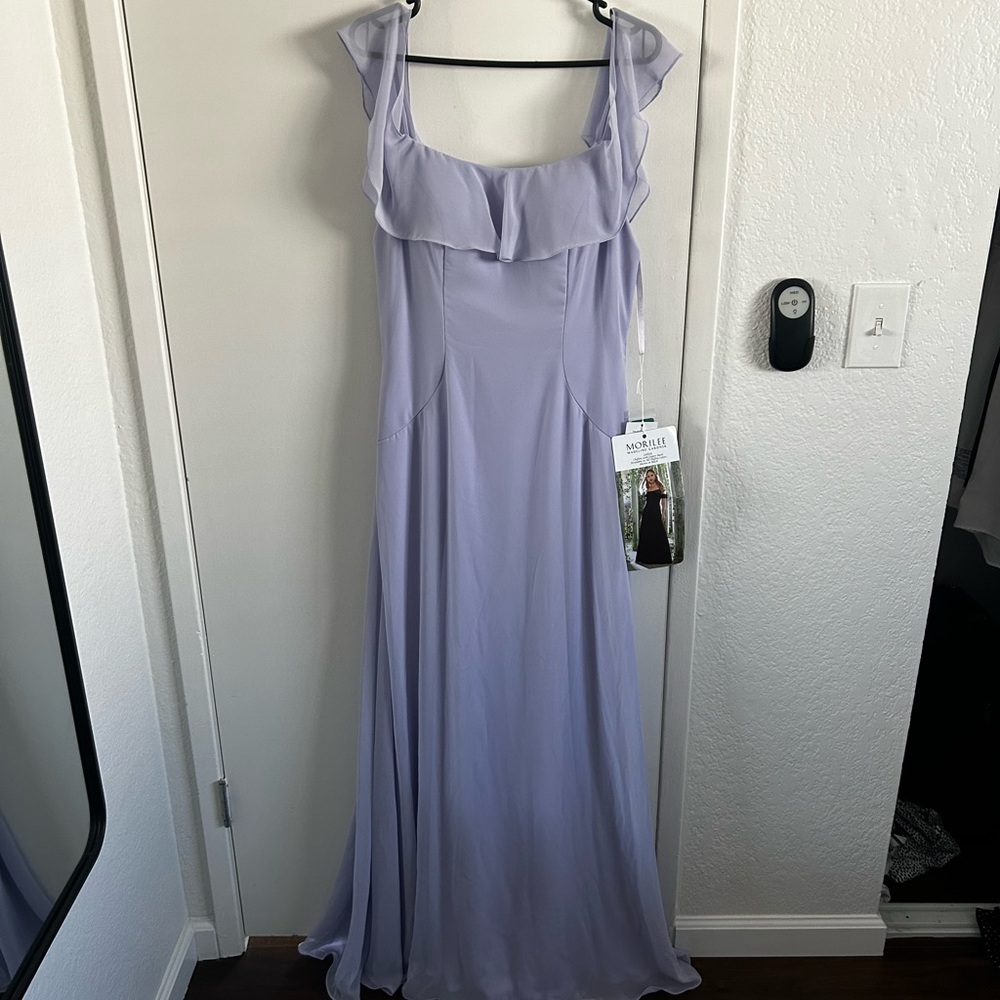 Mori Lee Bridesmaid Dress 21625 Violet US Size 10 NWT